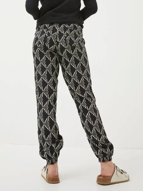 Women Fatface Pants and Leggings Lyme Black Mono Geo Trousers Women Fatface Pants and Leggings Lyme Black Mono Geo Trousers