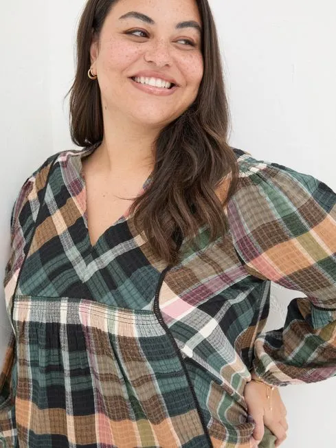 Women Fatface Shirts and Blouses Multi Lara Check Blouse Women Fatface Shirts and Blouses Multi Lara Check Blouse