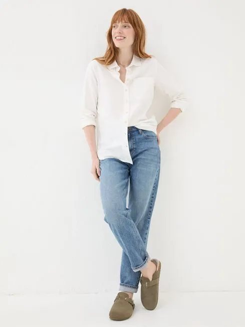 Women Fatface Shirts and Blouses Olivia White 100 Cotton Shirt Women Fatface Shirts and Blouses Olivia White 100 Cotton Shirt
