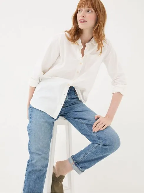 Women Fatface Shirts and Blouses Olivia White 100 Cotton Shirt Women Fatface Shirts and Blouses Olivia White 100 Cotton Shirt