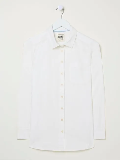 Women Fatface Shirts and Blouses Olivia White 100 Cotton Shirt Women Fatface Shirts and Blouses Olivia White 100 Cotton Shirt