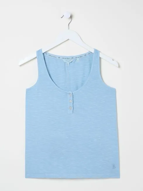 Women Fatface Tops and TShirts Blue Gigi Scoop Vest