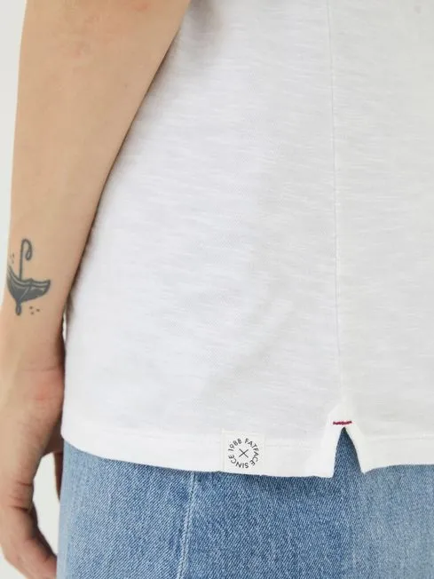 Women Fatface Tops and TShirts Ivy Organic Cotton White TShirt
