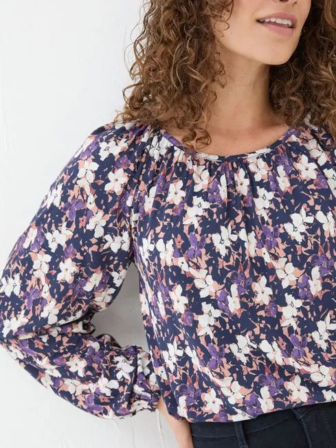 Women Fatface Tops and TShirts Lily Multi Floral Top Women Fatface Tops and TShirts Lily Multi Floral Top