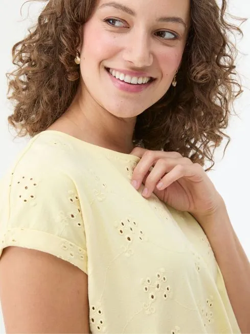 Women Fatface Tops and TShirts Roisin Yellow Tie Front Top Women Fatface Tops and TShirts Roisin Yellow Tie Front Top