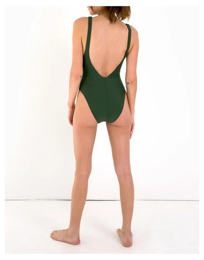 Women GALAMAAR Roe Maillot One Piece Swimsuit Green Madewell Swim Women GALAMAAR Roe Maillot One Piece Swimsuit Green Madewell Swim