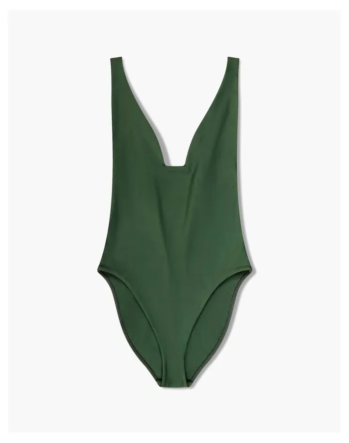 Women GALAMAAR Roe Maillot One Piece Swimsuit Green Madewell Swim Women GALAMAAR Roe Maillot One Piece Swimsuit Green Madewell Swim