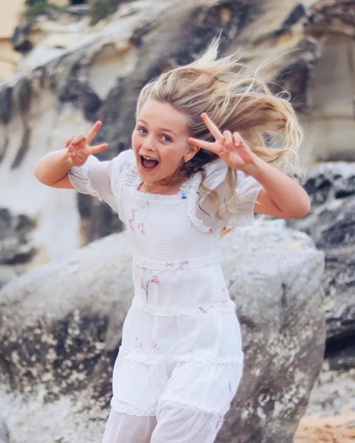 Women Girls Belle and Bloom La Fille Tiered Dress 8211 White