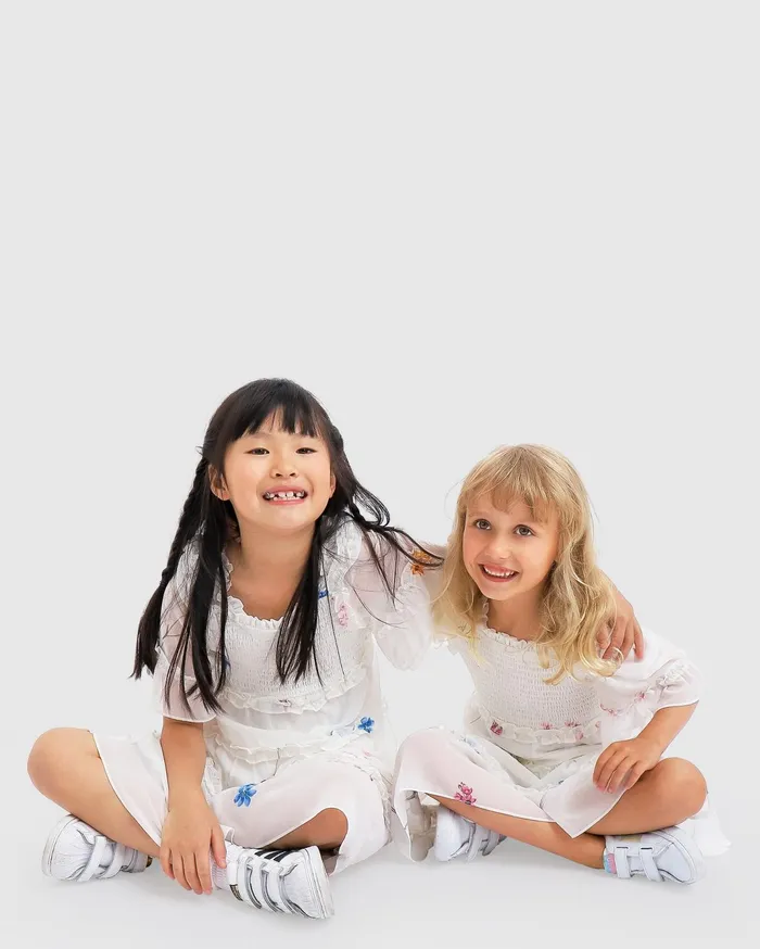 Women Girls Belle and Bloom La Fille Tiered Dress 8211 White