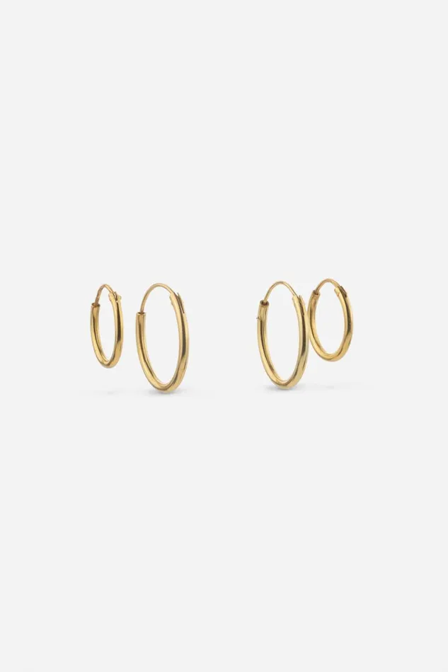 Women Gold Gold Plated Sterling Silver Hoops Roman Jewellery