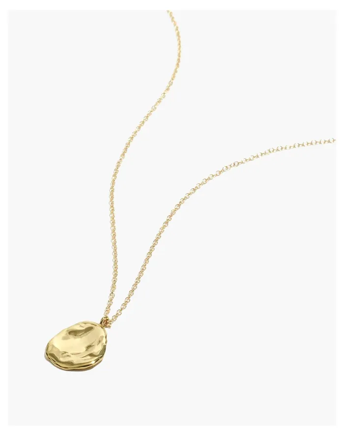 Women Goldeluxe Jewelry Looking Glass Necklace Brass Madewell Necklaces