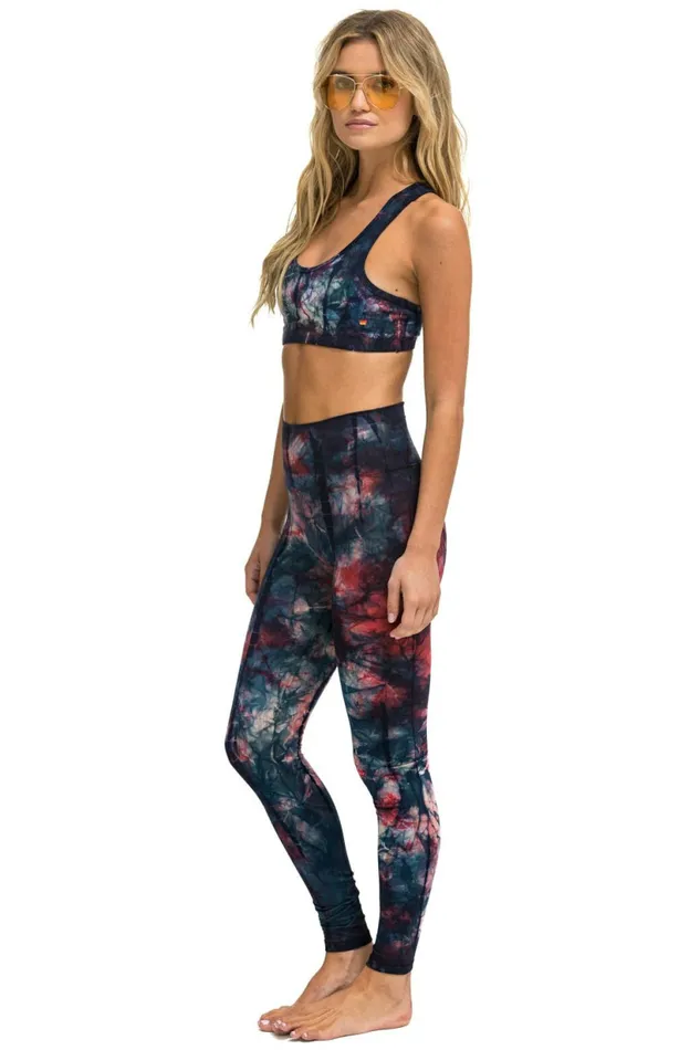 Women HAND DYED FULL LENGTH HIRISE LEGGINGS 8211 TIE DYE MULTI Aviator Nation Leggings Women HAND DYED FULL LENGTH HIRISE LEGGINGS 8211 TIE DYE MULTI Aviator Nation Leggings
