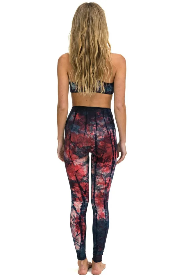 Women HAND DYED FULL LENGTH HIRISE LEGGINGS 8211 TIE DYE MULTI Aviator Nation Leggings Women HAND DYED FULL LENGTH HIRISE LEGGINGS 8211 TIE DYE MULTI Aviator Nation Leggings