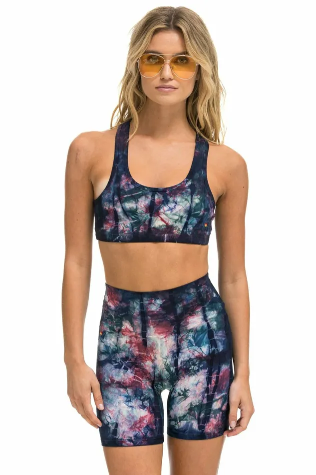 Women HAND DYED SPORTS BRA 8211 TIE DYE MULTI Aviator Nation SportsBras