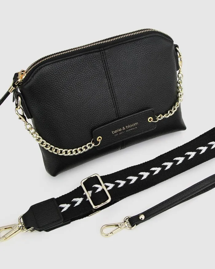 Women Handbags Belle and Bloom Honey Honey CrossBody Bag 8211 Black