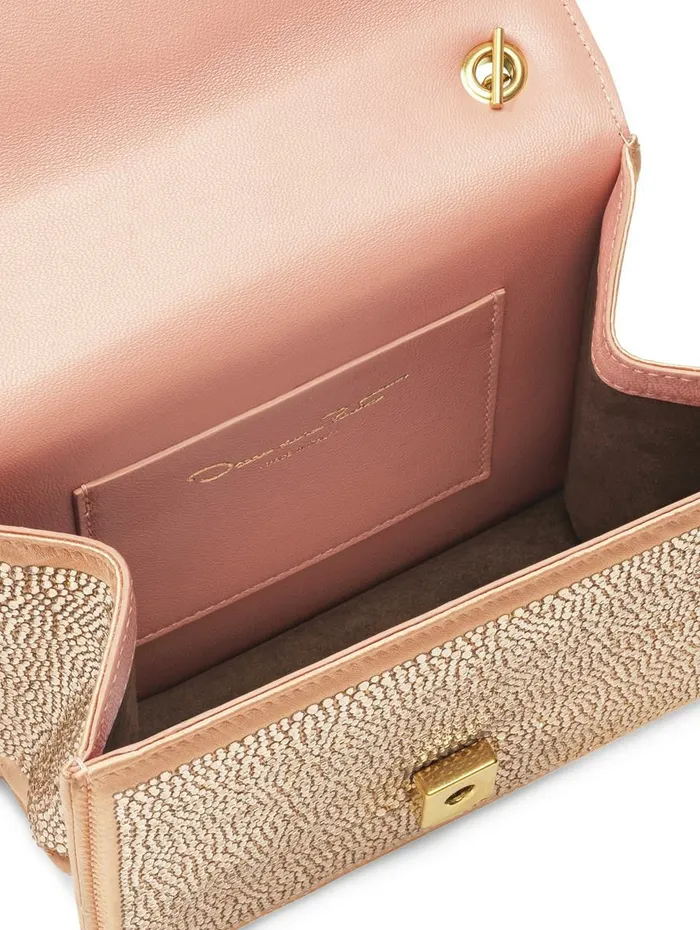 Women Handbags Oscar De La Renta Pav Crystal Mini TRO Bag Peach Women Handbags Oscar De La Renta Pav Crystal Mini TRO Bag Peach