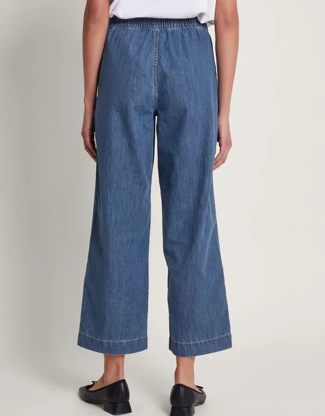 Women Harper RegularLength Crop Jeans Blue Monsoon Trousers and Jeans
