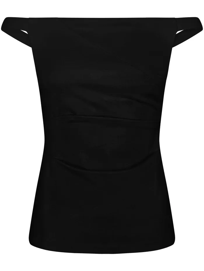 Women Harris Tapper 8211 Lulu Top In Black Ponte The UNDONE Tops