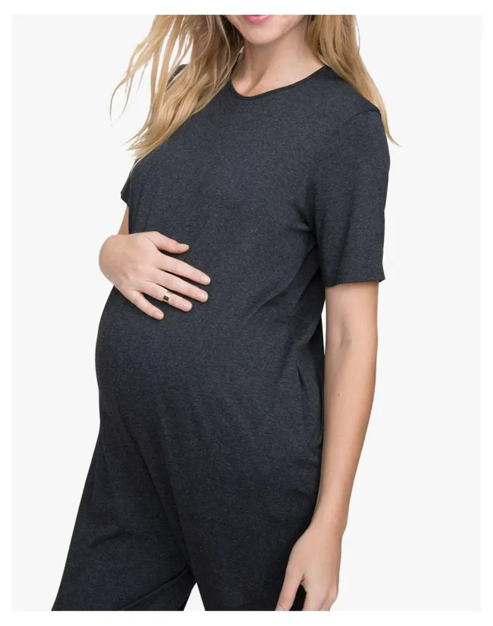 Women HATCH Collection Maternity Walkabout Jumpsuit Dark Grey Madewell Jumpsuits and Overalls Women HATCH Collection Maternity Walkabout Jumpsuit Dark Grey Madewell Jumpsuits and Overalls