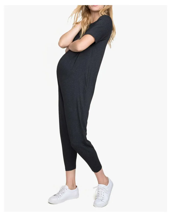 Women HATCH Collection Maternity Walkabout Jumpsuit Dark Grey Madewell Jumpsuits and Overalls Women HATCH Collection Maternity Walkabout Jumpsuit Dark Grey Madewell Jumpsuits and Overalls