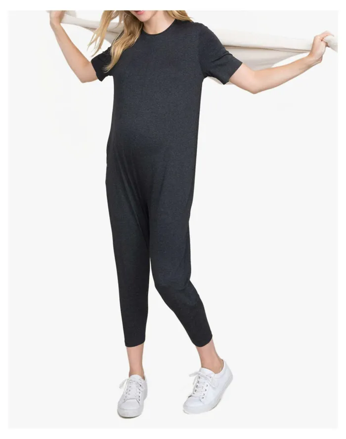 Women HATCH Collection Maternity Walkabout Jumpsuit Dark Grey Madewell Jumpsuits and Overalls Women HATCH Collection Maternity Walkabout Jumpsuit Dark Grey Madewell Jumpsuits and Overalls