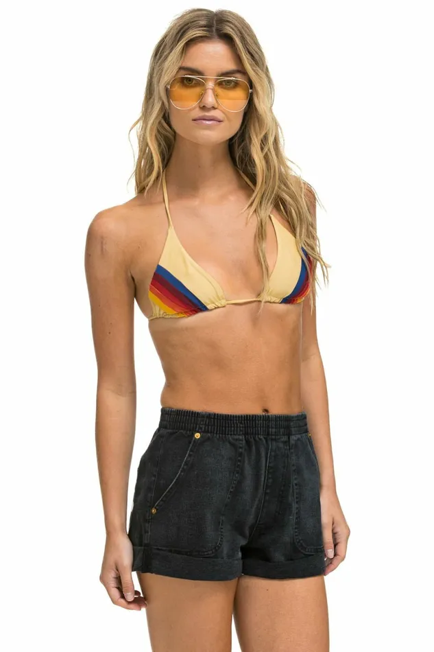 Women HI RISE SAFARI JEAN SHORT 8211 VINTAGE BLACK Aviator Nation Shorts Women HI RISE SAFARI JEAN SHORT 8211 VINTAGE BLACK Aviator Nation Shorts