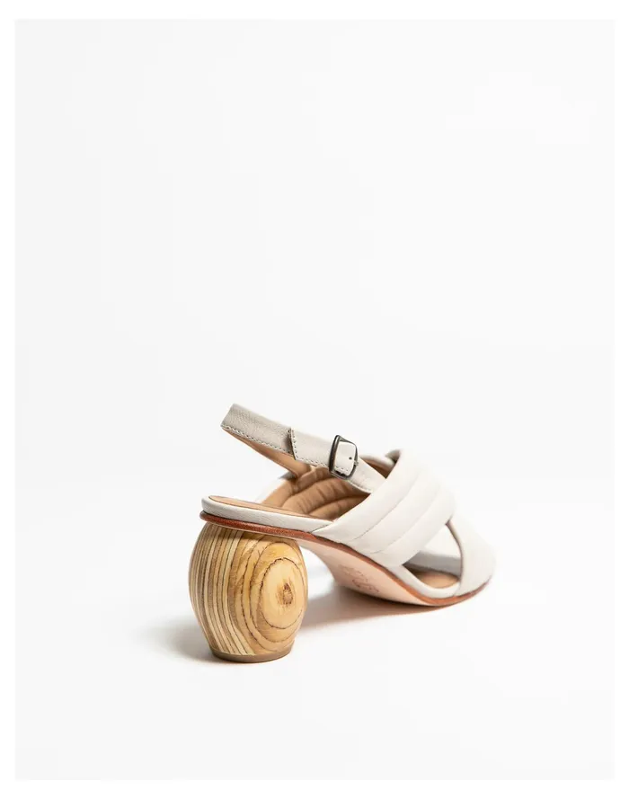 Women HUMA BLANCO Leather Franny Sandals Bone Madewell Heels Women HUMA BLANCO Leather Franny Sandals Bone Madewell Heels