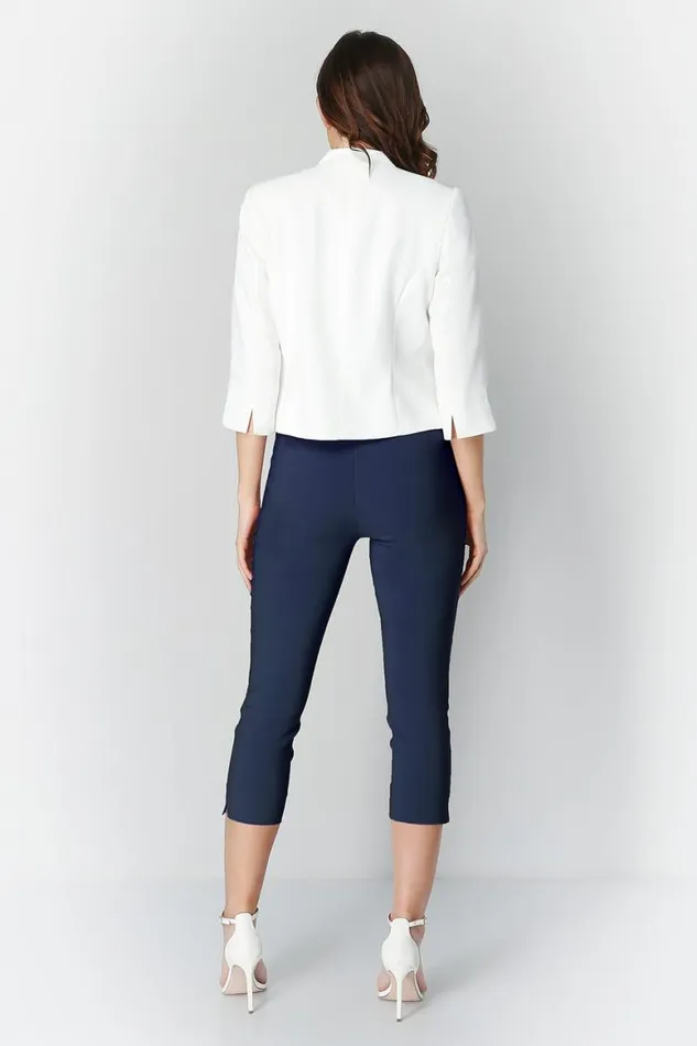 Women Ivory 34 Sleeve Rochette Jacket Roman Occasionwear