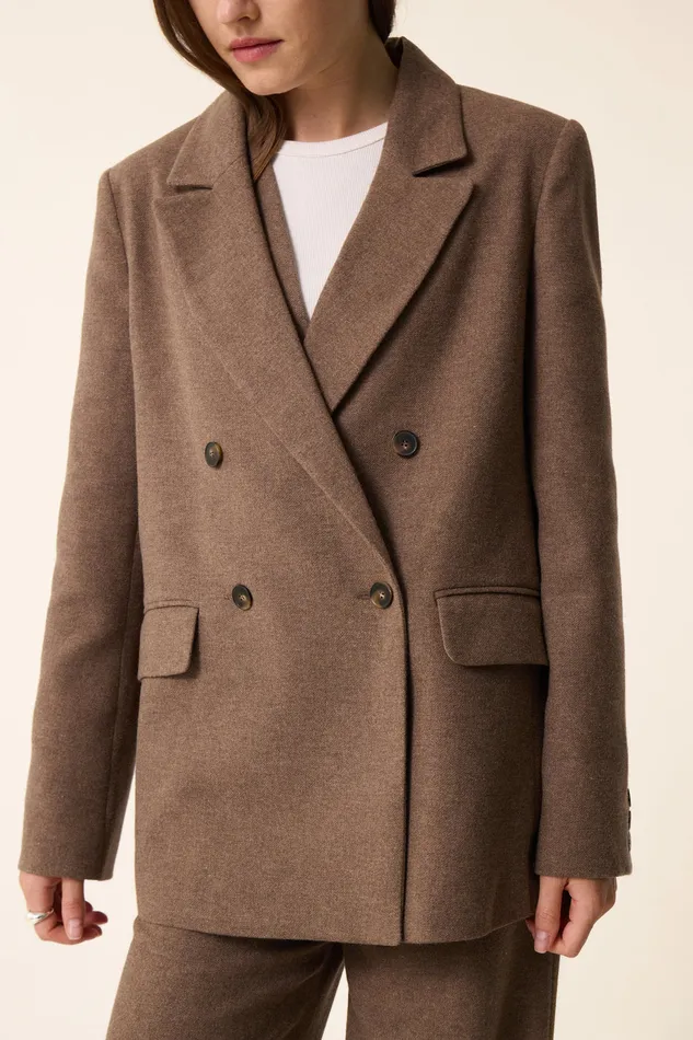 Women Jacket Rosie Marmotte Veste Laine Beige Des Petits Hauts Coats and Jackets