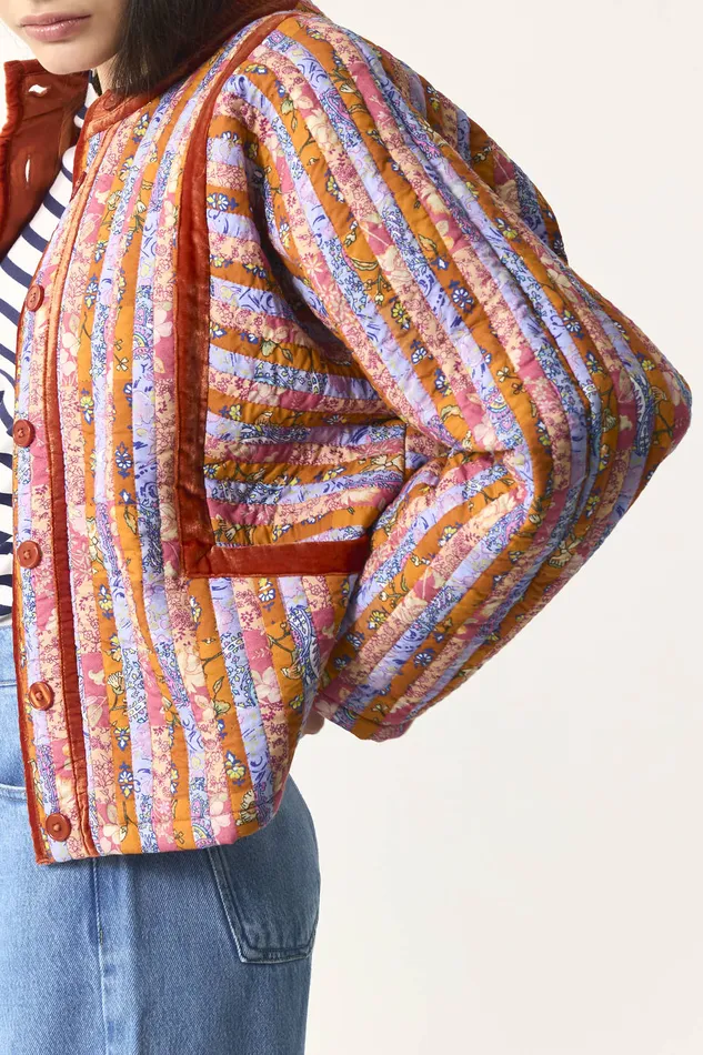 Women Jacket Yogi Meli Veste Rayonne Multicolore Des Petits Hauts Coats and Jackets