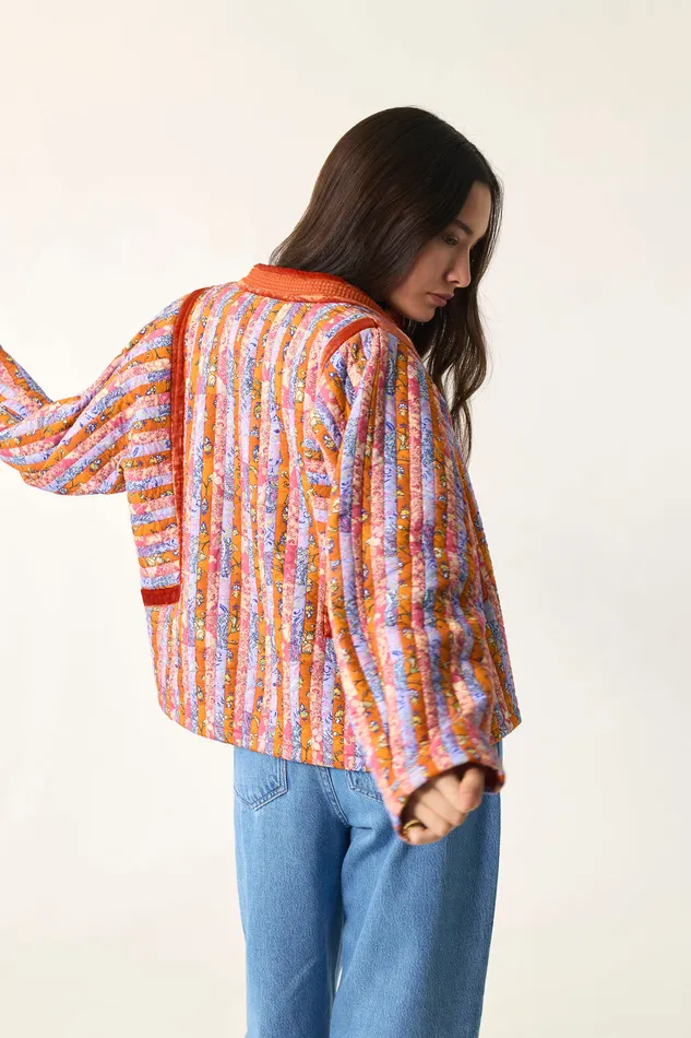 Women Jacket Yogi Meli Veste Rayonne Multicolore Des Petits Hauts Coats and Jackets