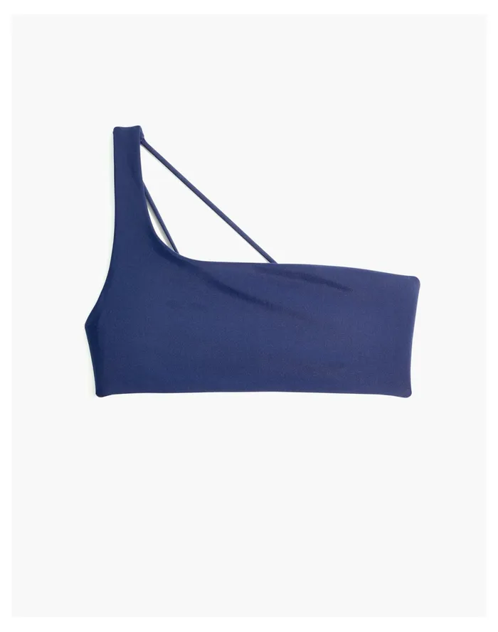 Women Jade Swim Apex One Shoulder Bikini Top Navy Madewell Swim Women Jade Swim Apex One Shoulder Bikini Top Navy Madewell Swim