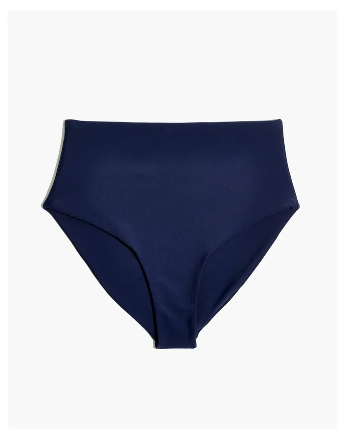 Women Jade Swim Bound High Waist Bikini Bottom Navy Madewell Swim Women Jade Swim Bound High Waist Bikini Bottom Navy Madewell Swim