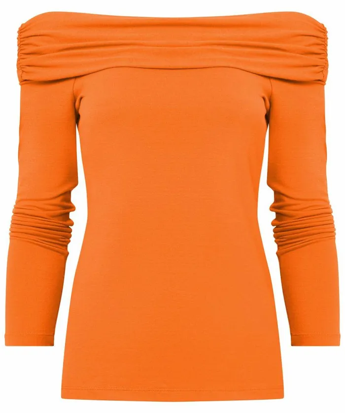 Women Joe Browns Bardot Jersey Top Blackorange Women Joe Browns Bardot Jersey Top Blackorange