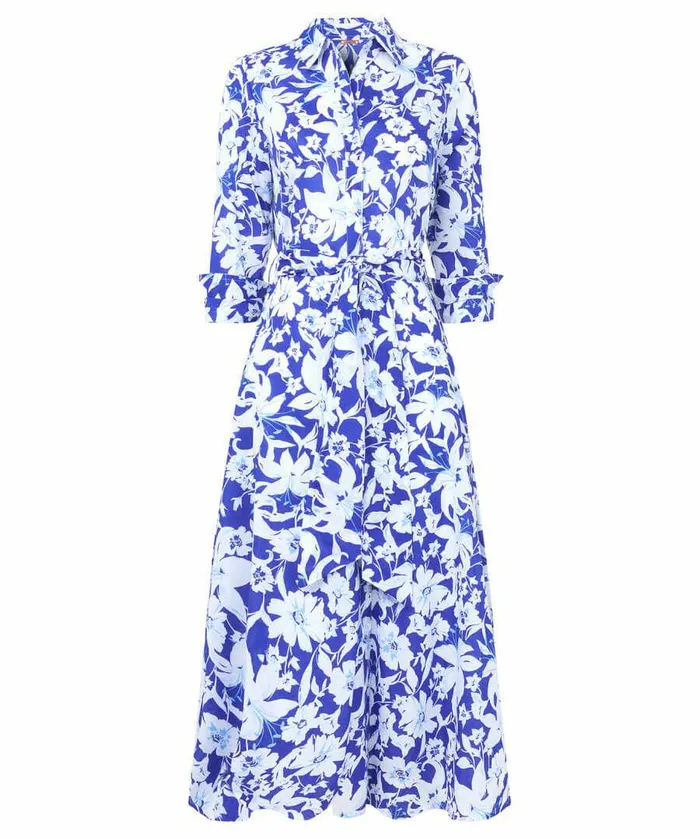 Women Joe Browns Colette Floral Dress Blue Women Joe Browns Colette Floral Dress Blue