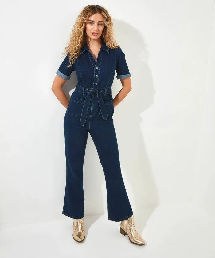 Women Joe Browns Dixie Denim Jumpsuit Blue