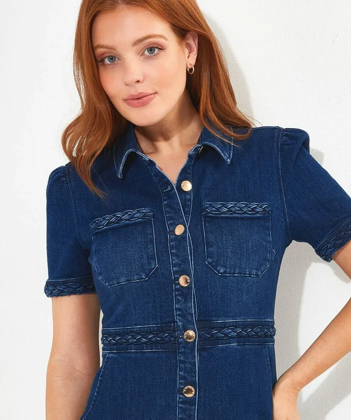 Women Joe Browns Dreamer Denim Dress Blue Women Joe Browns Dreamer Denim Dress Blue