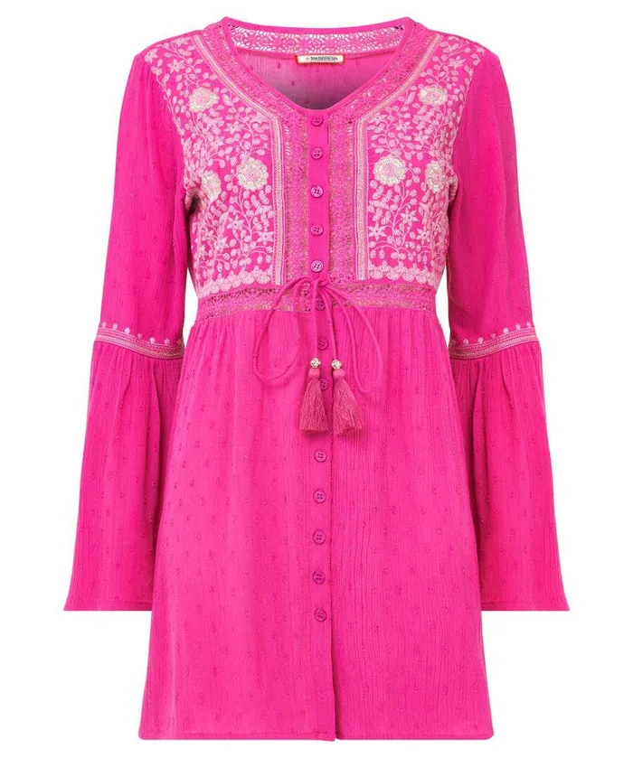 Women Joe Browns Emmy Embroidered Blouse Pink Women Joe Browns Emmy Embroidered Blouse Pink