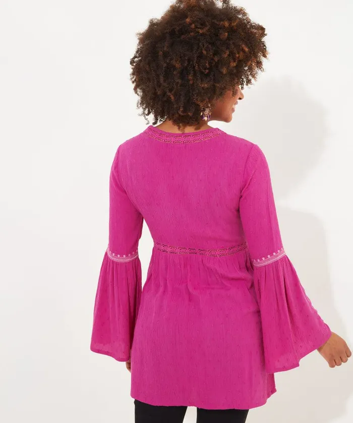 Women Joe Browns Emmy Embroidered Blouse Pink Women Joe Browns Emmy Embroidered Blouse Pink