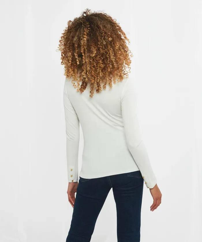 Women Joe Browns Jersey Roll Neck Top Blackberryorangewinter White Women Joe Browns Jersey Roll Neck Top Blackberryorangewinter White