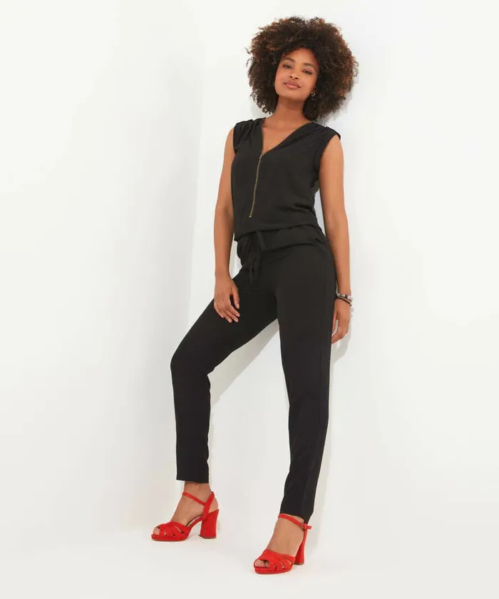 Women Joe Browns Loren Zip Jumpsuit Black Women Joe Browns Loren Zip Jumpsuit Black