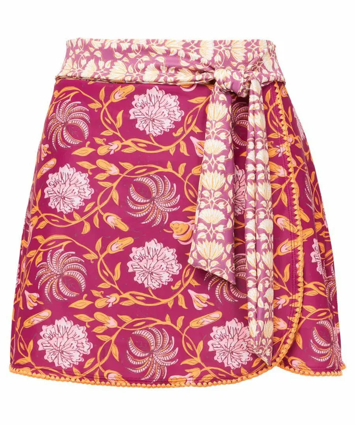Women Joe Browns Mexicano Boho Swim Skirt And Brief Set Raspberry Multi Women Joe Browns Mexicano Boho Swim Skirt And Brief Set Raspberry Multi