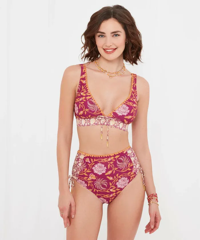 Women Joe Browns Mexicano Boho Waist Briefs Raspberry Multi