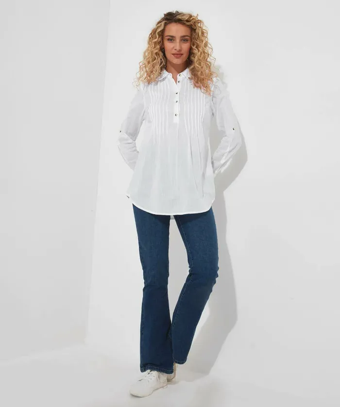 Women Joe Browns Simon039s Summer Longline Blouse White Women Joe Browns Simon039s Summer Longline Blouse White