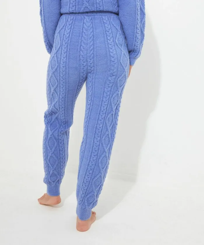 Women Joe Browns Sloe Joes Cable Knit Trousers Blue Women Joe Browns Sloe Joes Cable Knit Trousers Blue