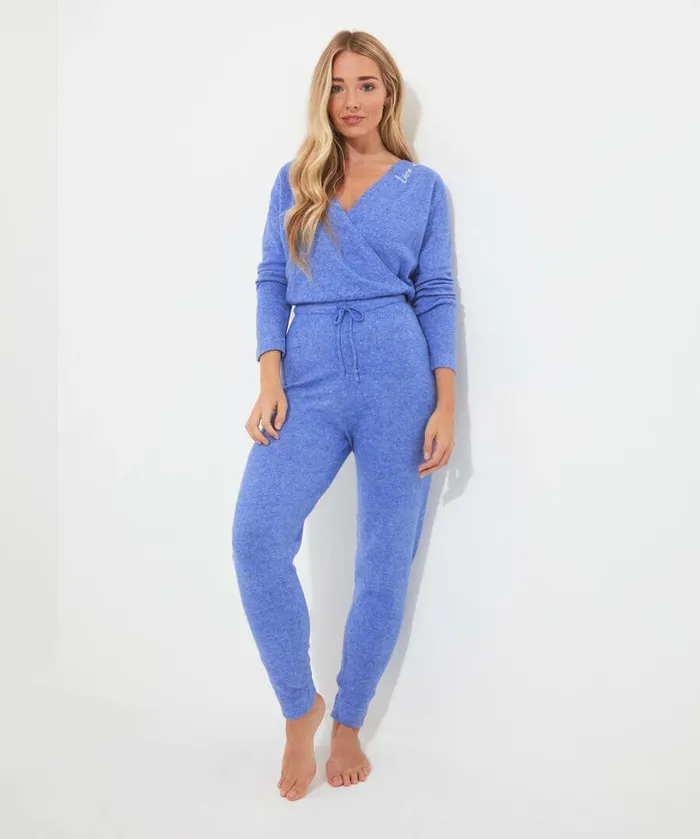 Women Joe Browns Sloe Joes Cosy Jumpsuit Blue Women Joe Browns Sloe Joes Cosy Jumpsuit Blue