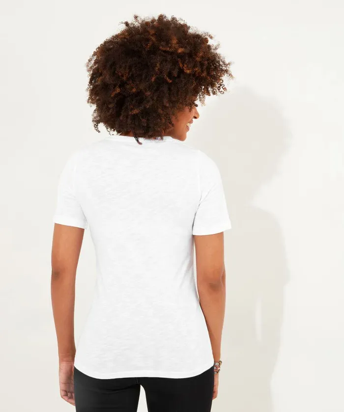 Women Joe Browns Smiley Graphic Tee White Women Joe Browns Smiley Graphic Tee White