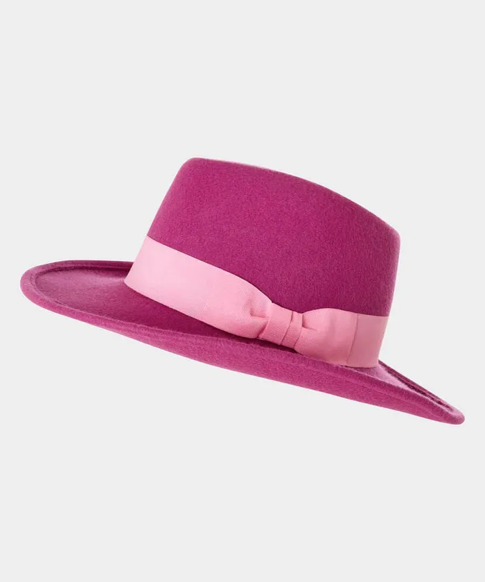 Women Joe Browns Spring Crush Wool Fedora Hot Pink