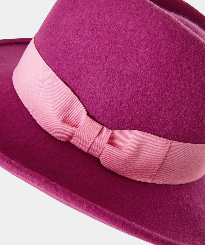 Women Joe Browns Spring Crush Wool Fedora Hot Pink Women Joe Browns Spring Crush Wool Fedora Hot Pink