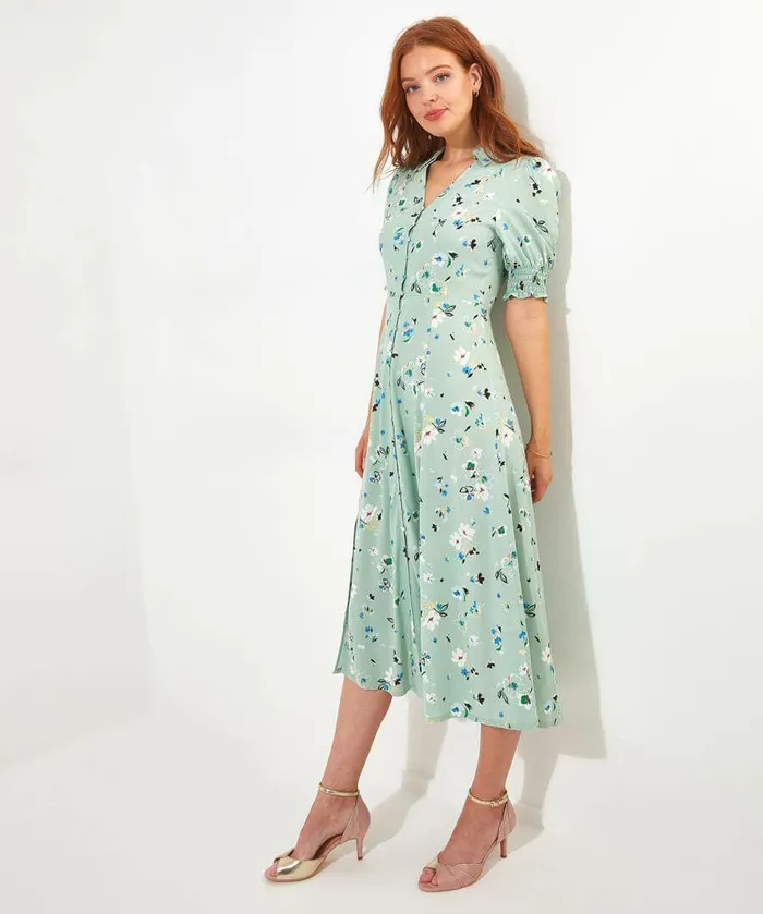 Women Joe Browns Sylvie Tea Dress Green Women Joe Browns Sylvie Tea Dress Green